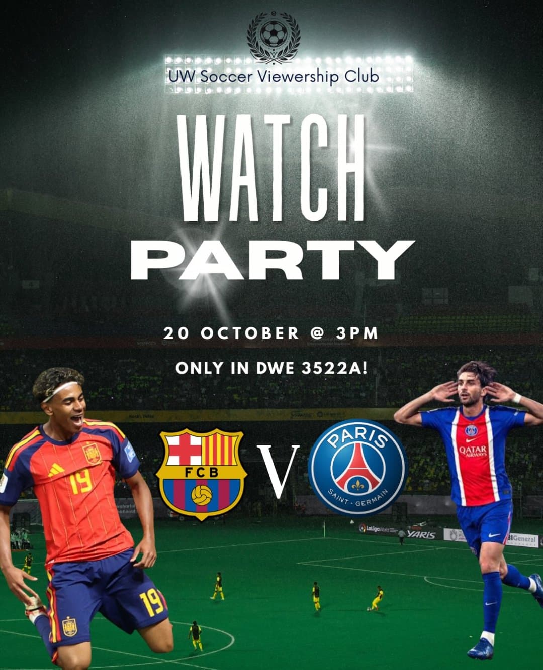 FC Barcelona vs PSG Watch Party