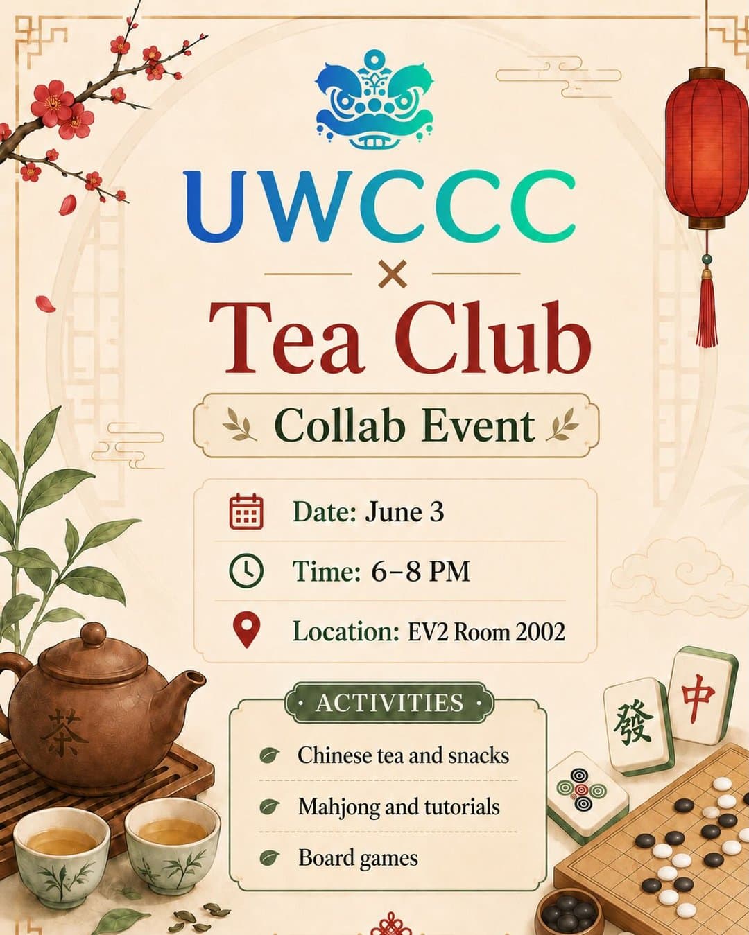 UWCCC × Tea Club Collab Event