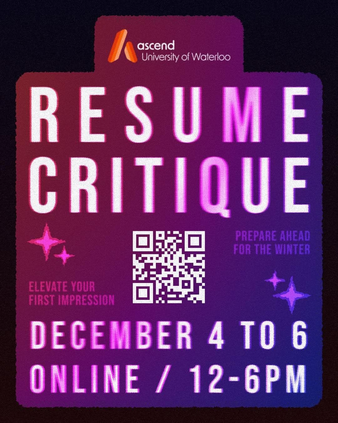 Resume Critique Sessions
