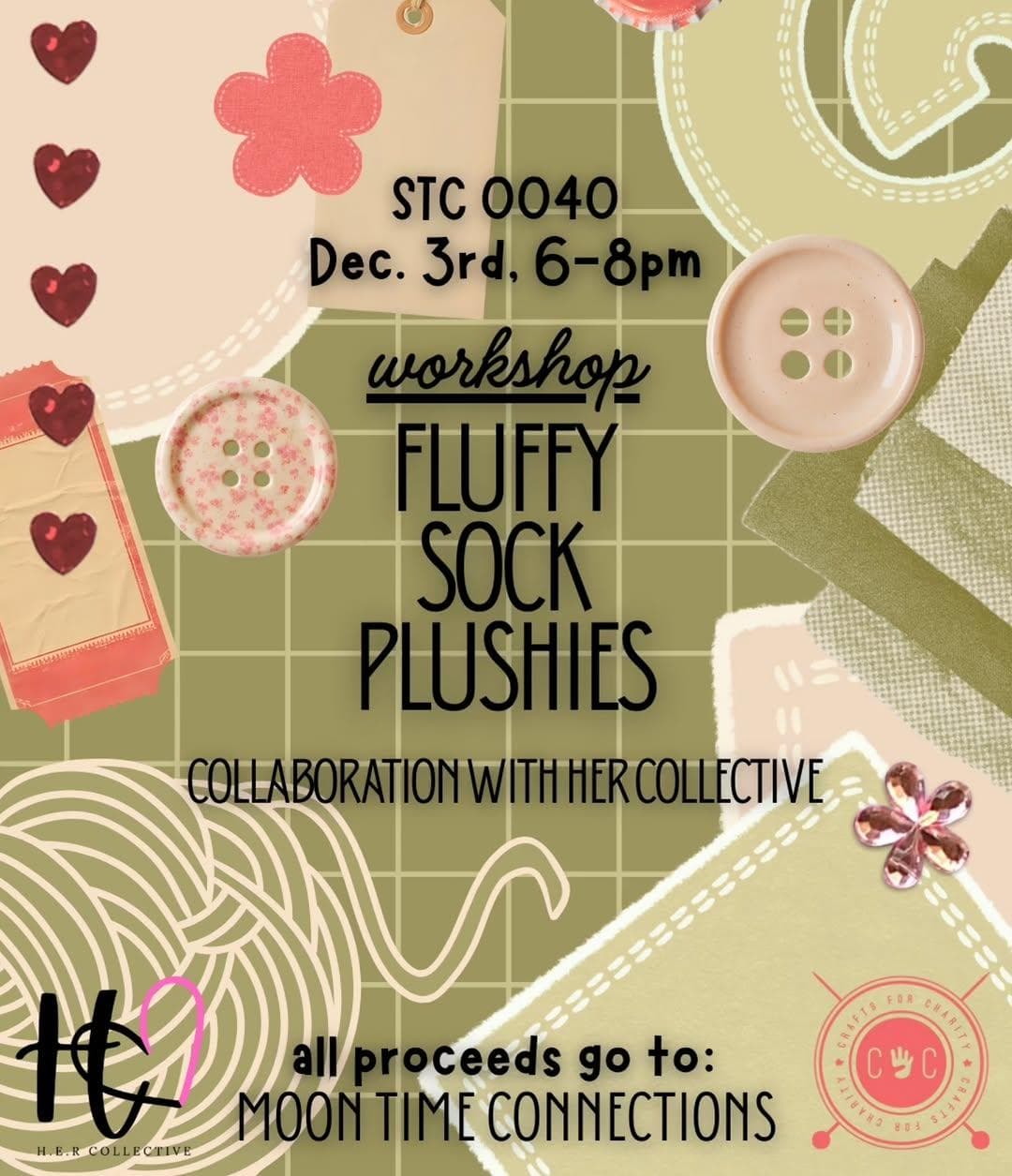 Fluffy Sock Plushies Workshop