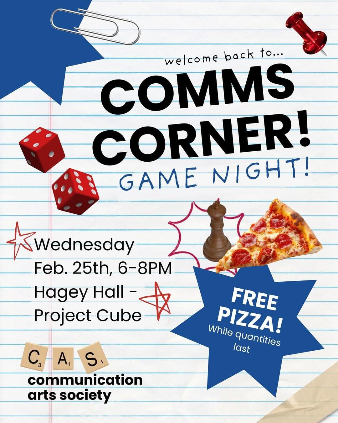 Comms Corner Game Night