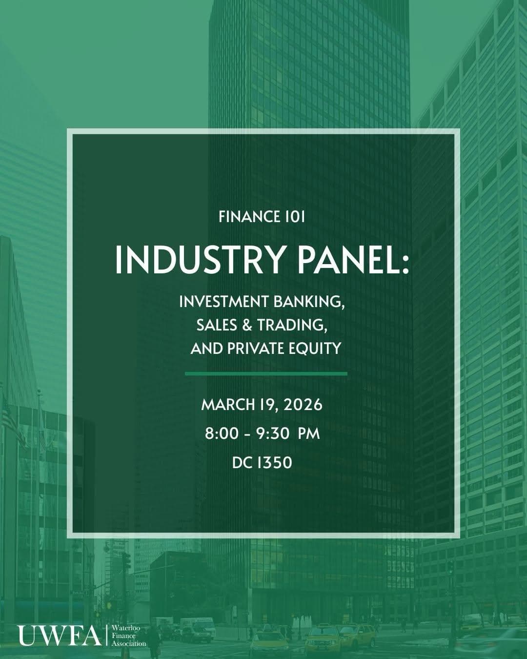 Finance 101 Industry Panel