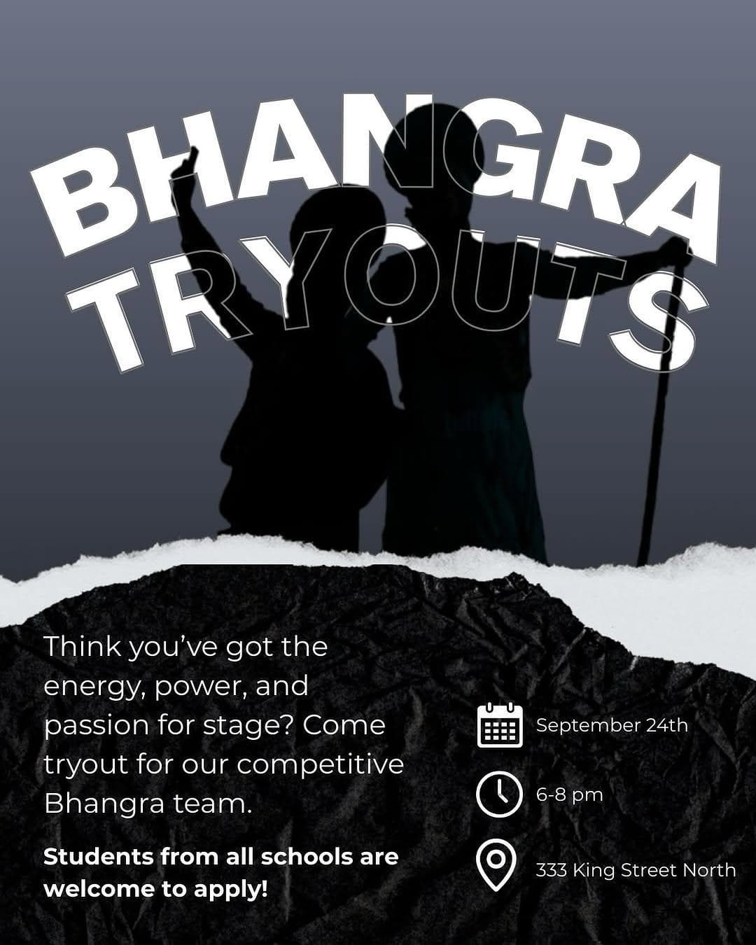 Competitive Bhangra Team Tryouts
