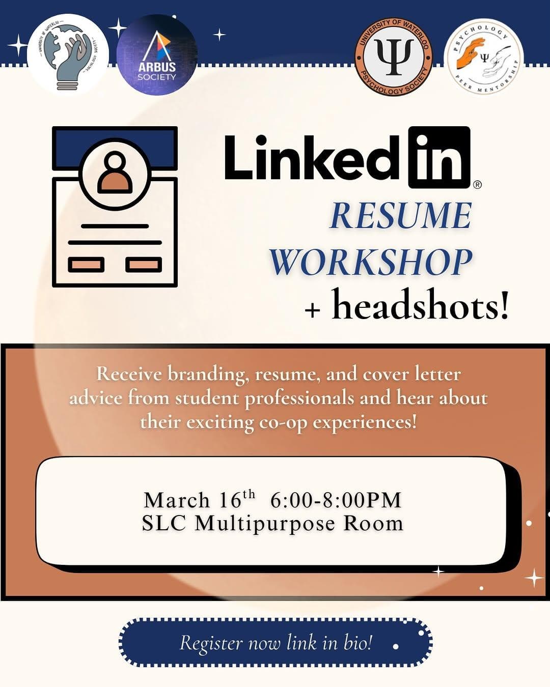 LinkedIn Resume Workshop + Headshots