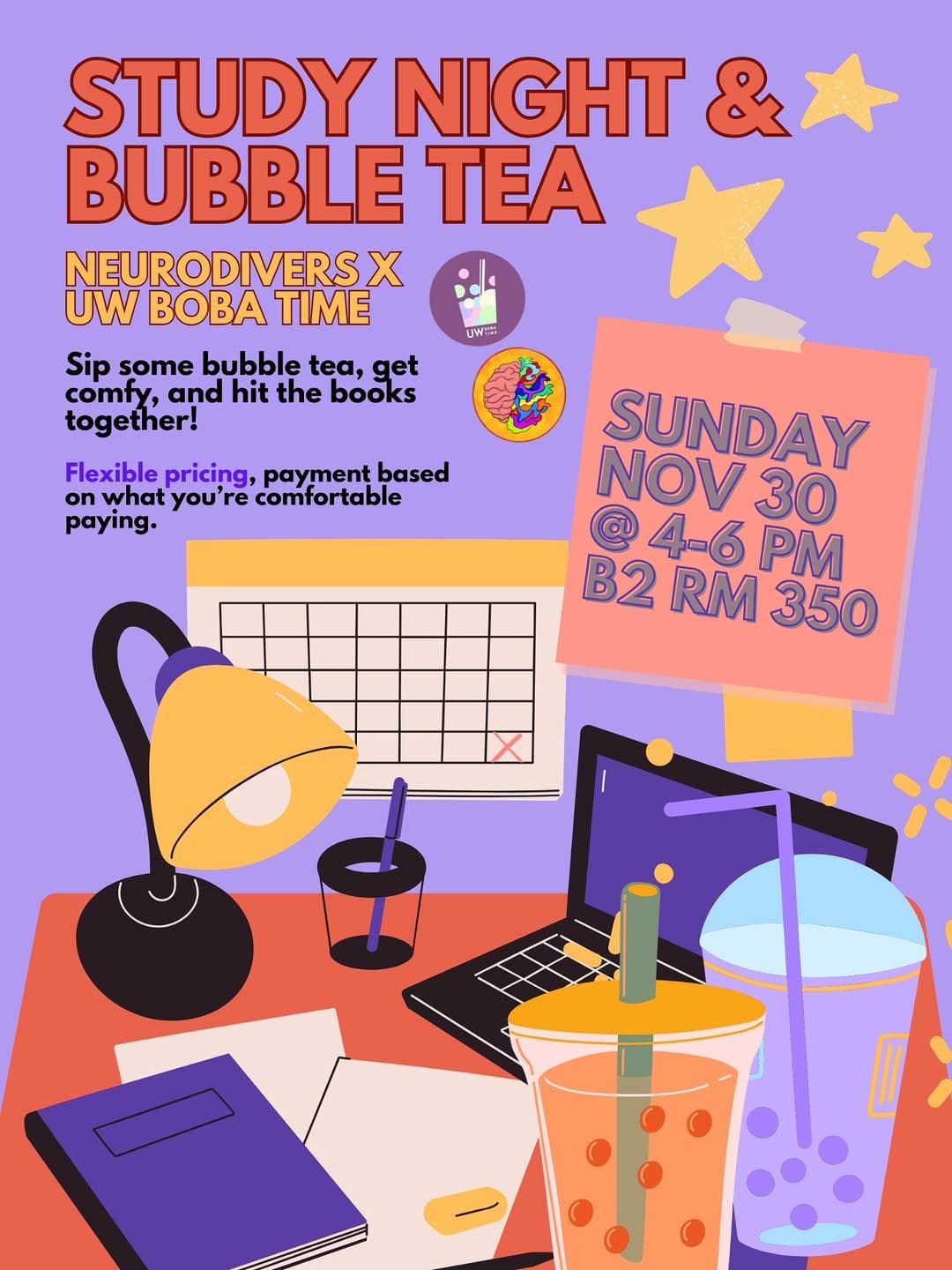 Study Night & Bubble Tea