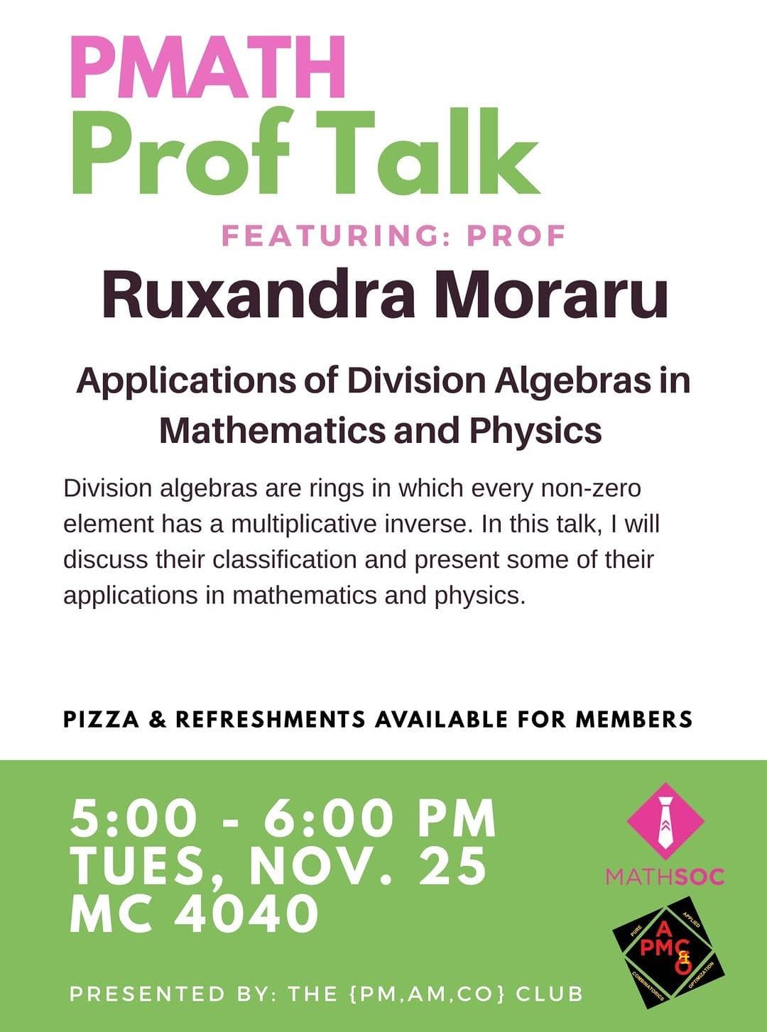 PMATH Prof Talk