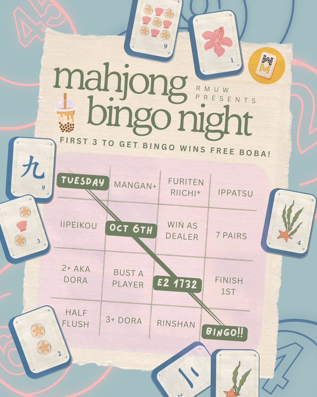 Mahjong Bingo Night