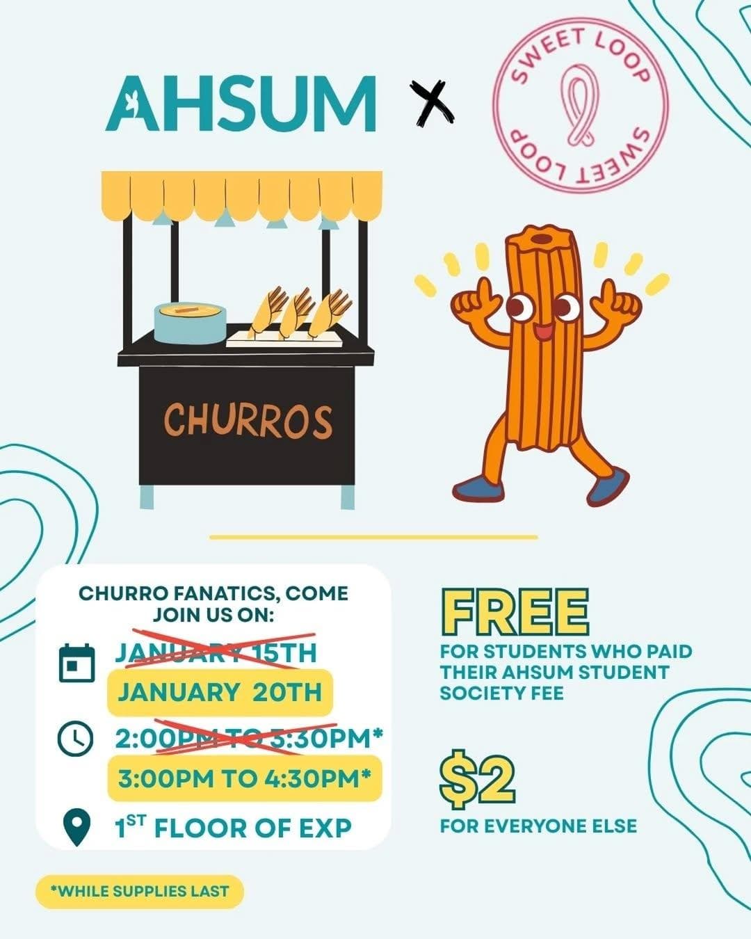 AHSUM Free Churros
