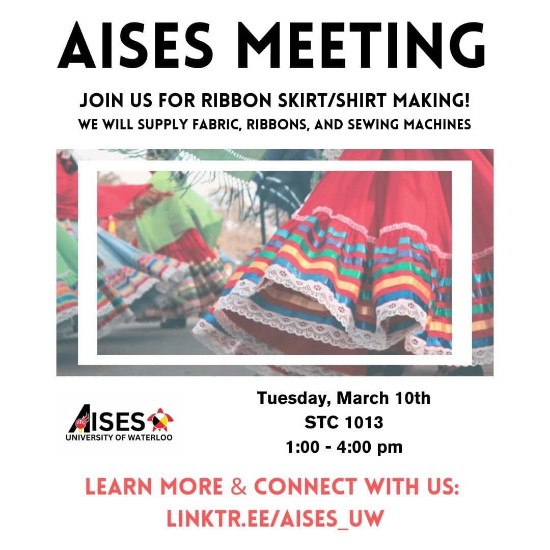 AISES Meeting: Ribbon Skirt/Shirt Making