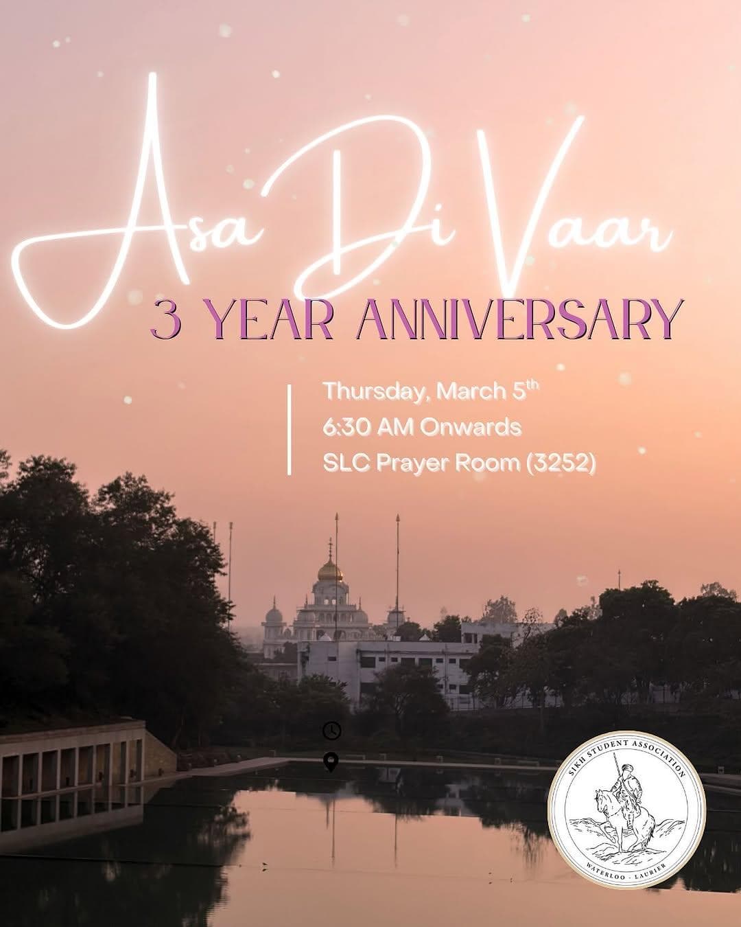 Asa Di Vaar 3 Year Anniversary