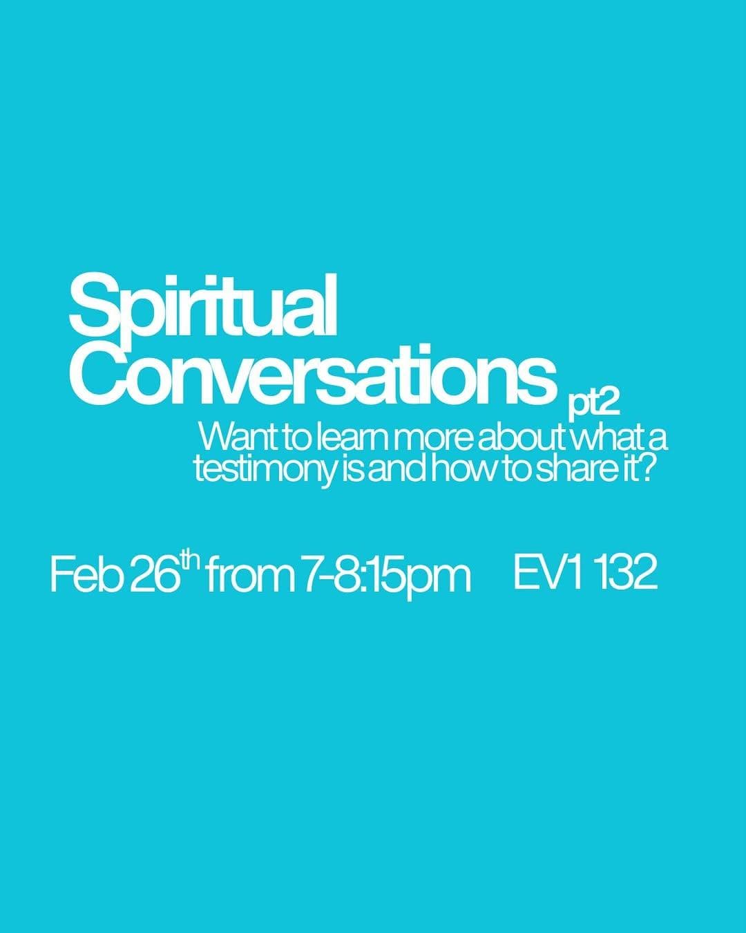 Spiritual Conversations pt2