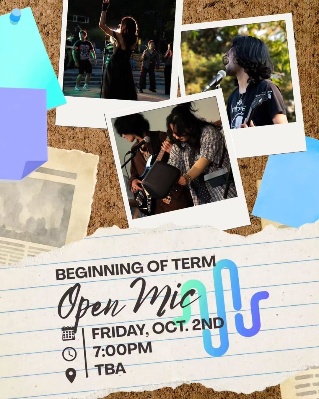 Beginning of Term Open Mic