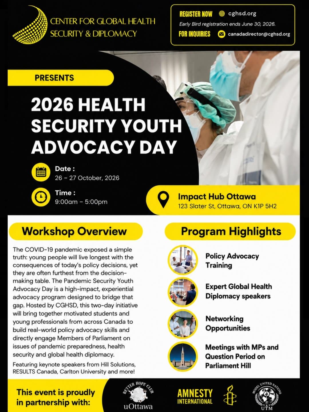 2026 Health Security Youth Advocacy Day