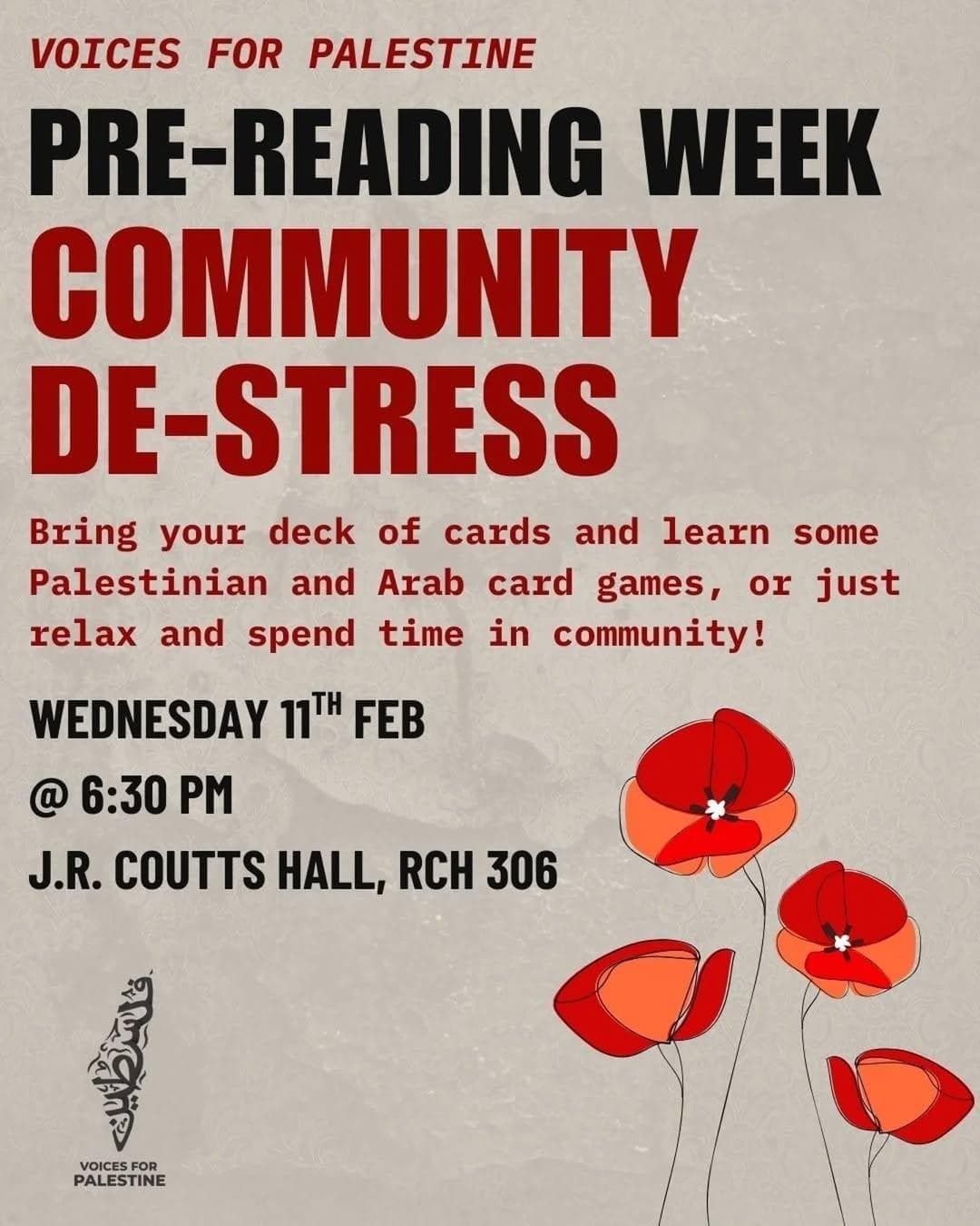 Pre-Reading Week Community De-Stress