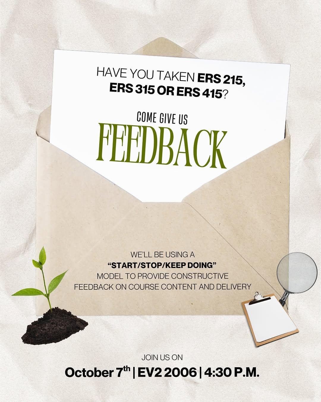 Feedback Session with Prof. Trevor Swerdfager