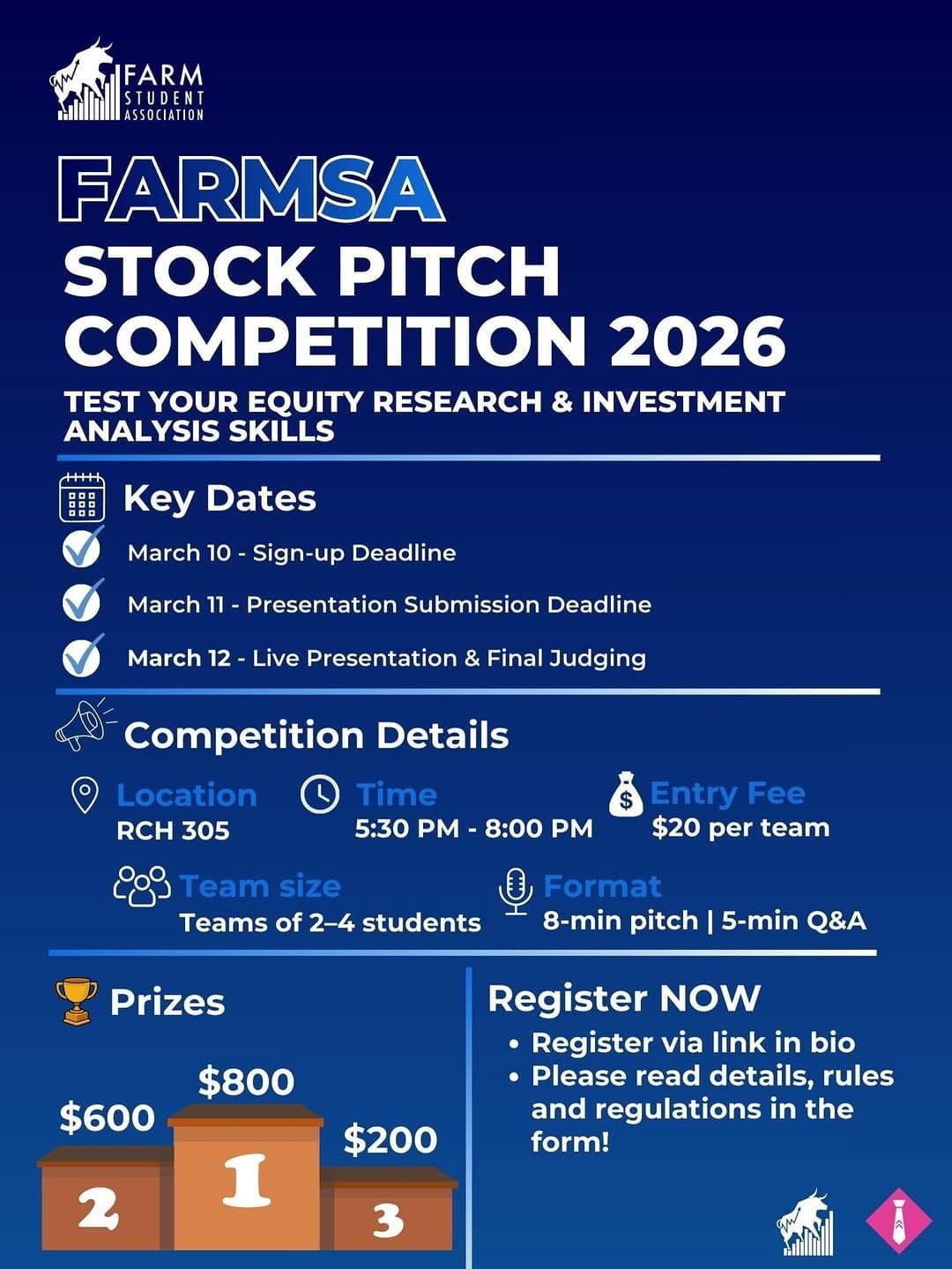 FARMSA Stock Pitch Competition 2026