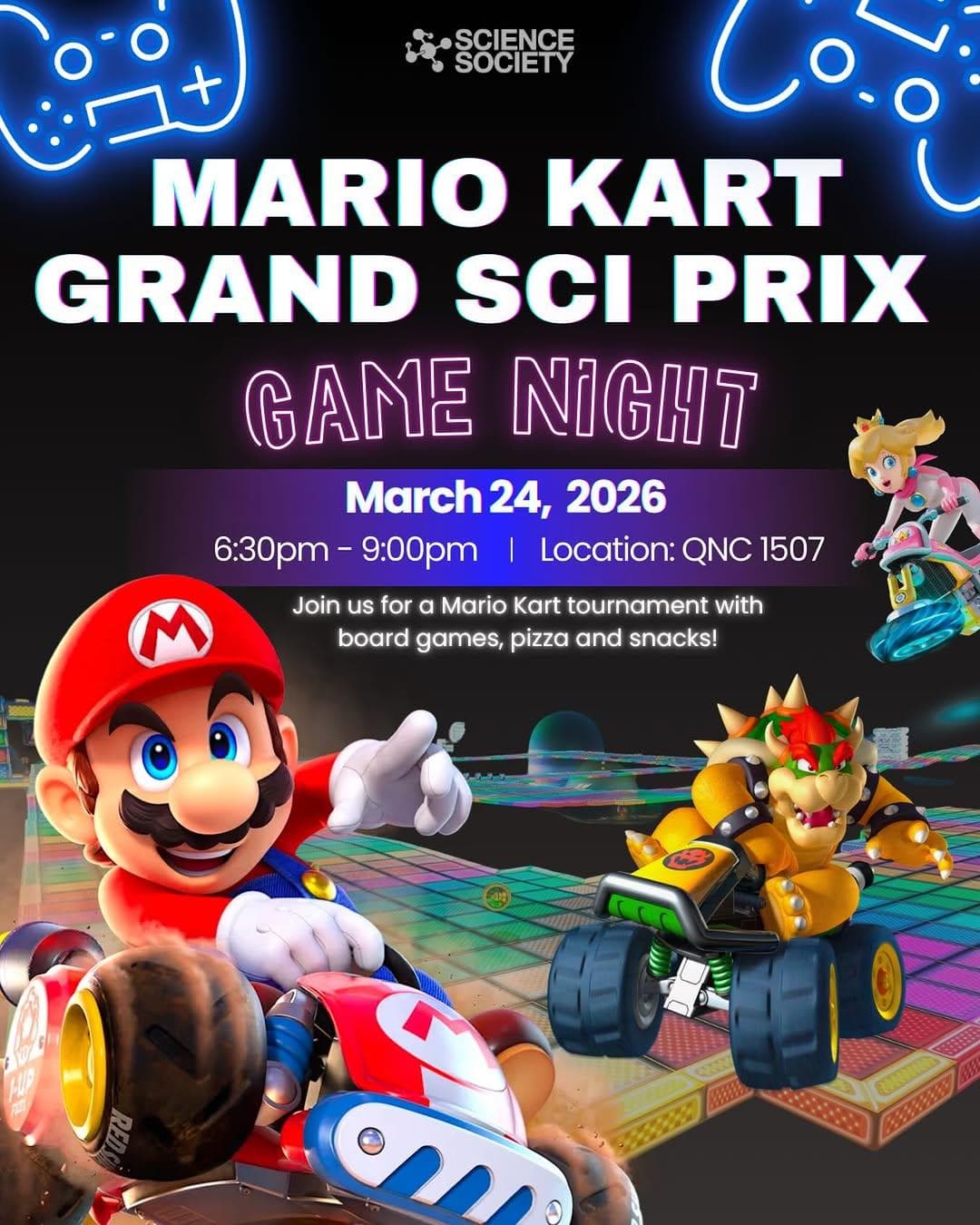 Mario Kart Grand Sci Prix Game Night