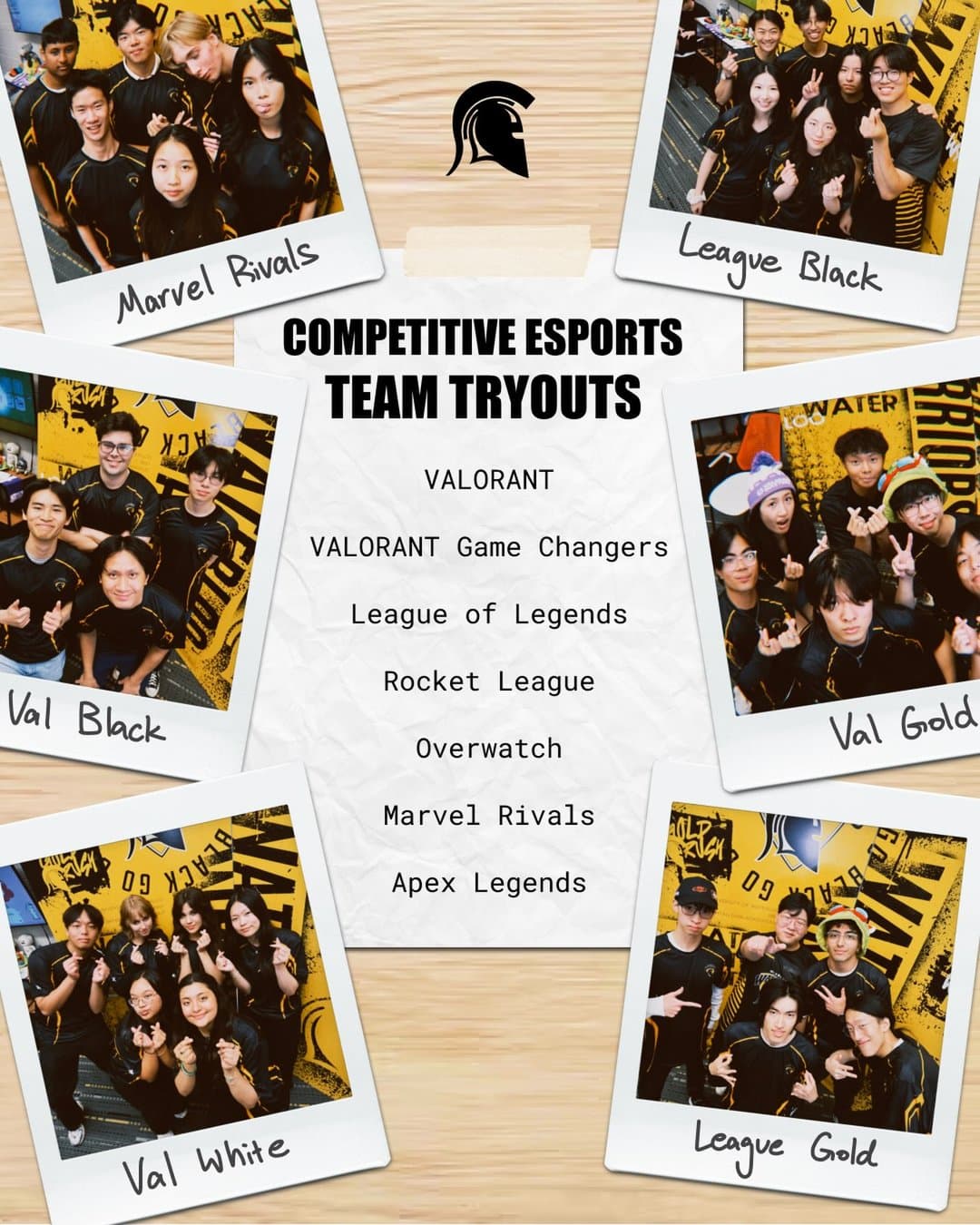 Competitive Esports Team Tryouts