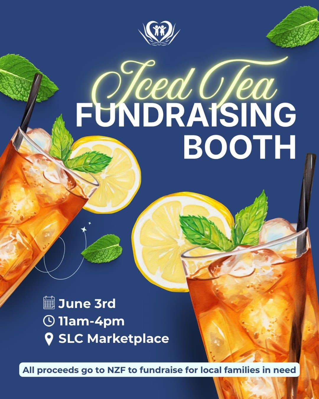 Iced Tea Fundraising Booth