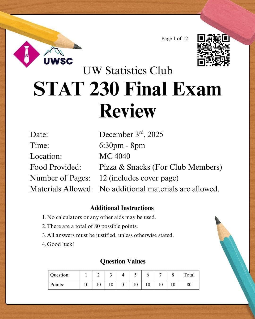 STAT 230 Final Exam Review