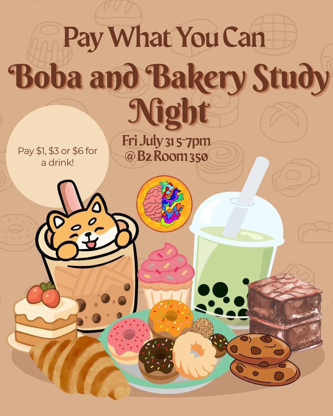 Pay What You Can Boba And Study Night