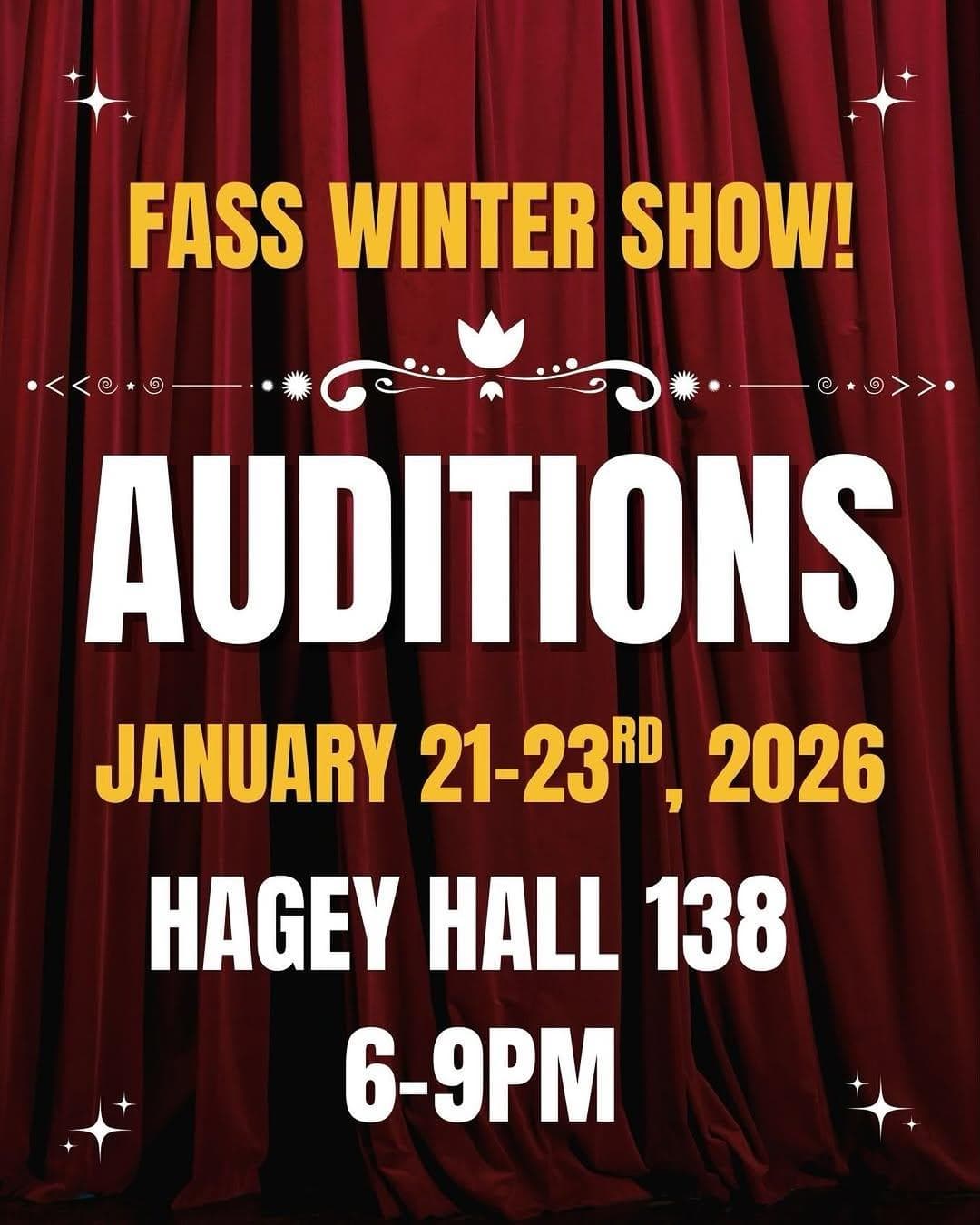 FASS Winter Show Auditions