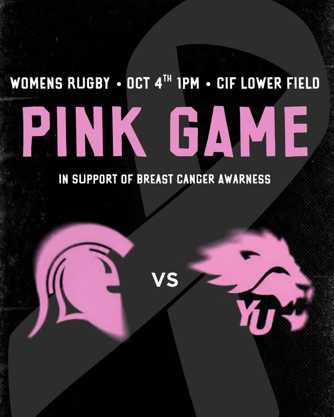 Waterloo Women’s Rugby Pink Day Game