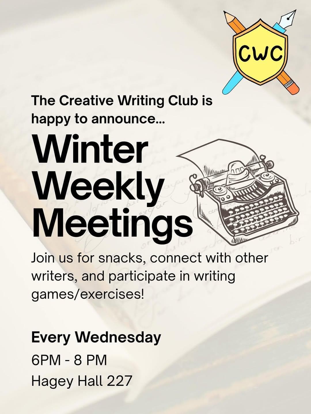 Creative Writing Weekly Meeting