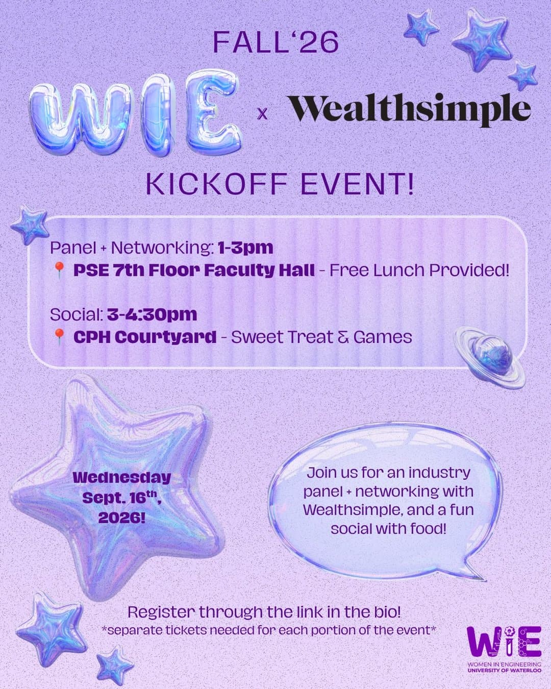 WiE Kickoff Social: Games & Networking