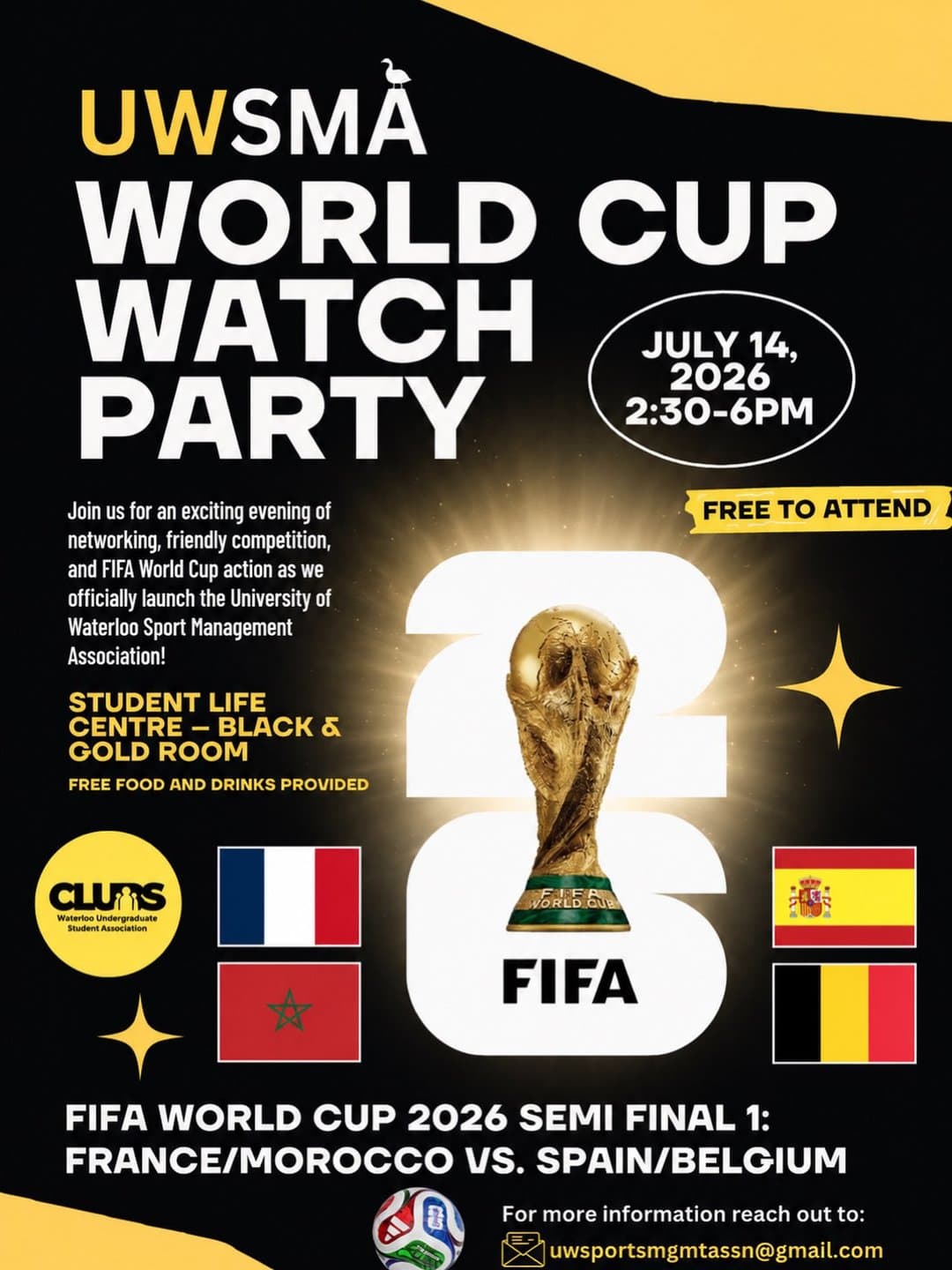 UWSMA Launch + World Cup Watch Party