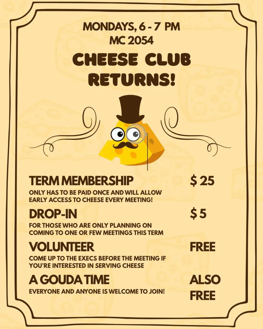 Cheese Club Meeting