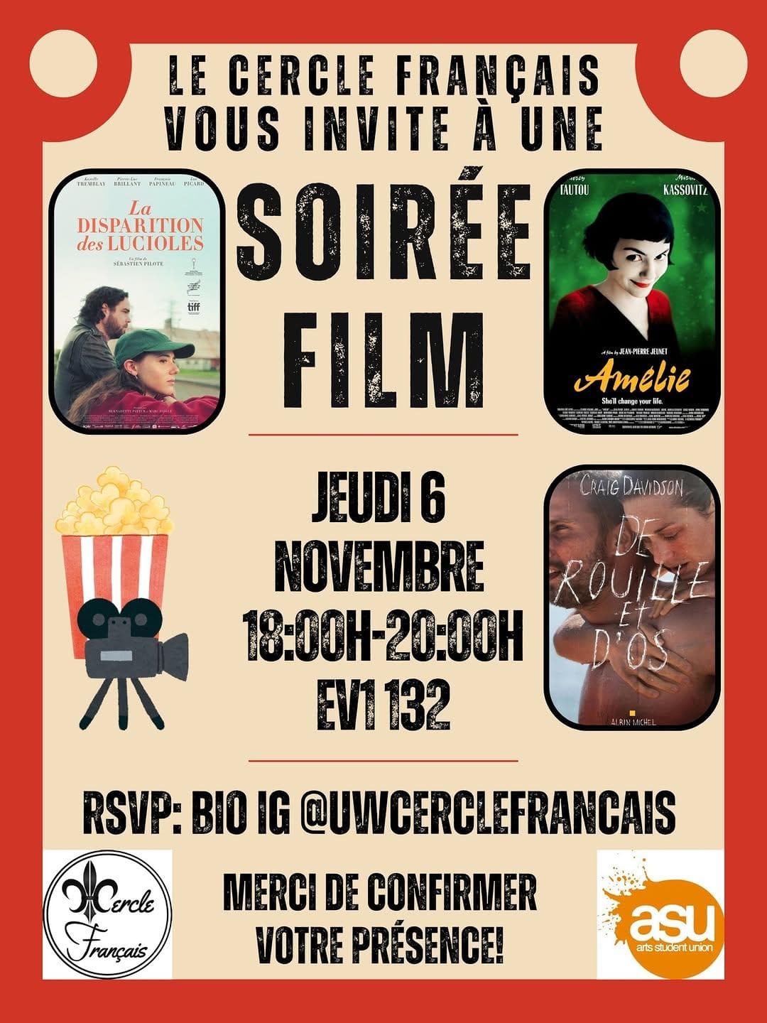 Soirée Film et Popcorn!