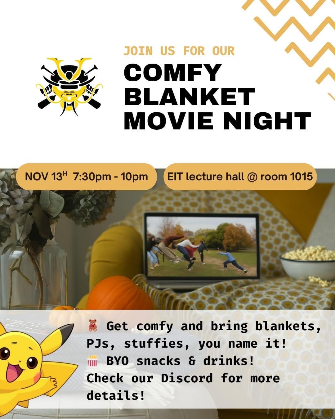 Comfy Blanket Movie Night