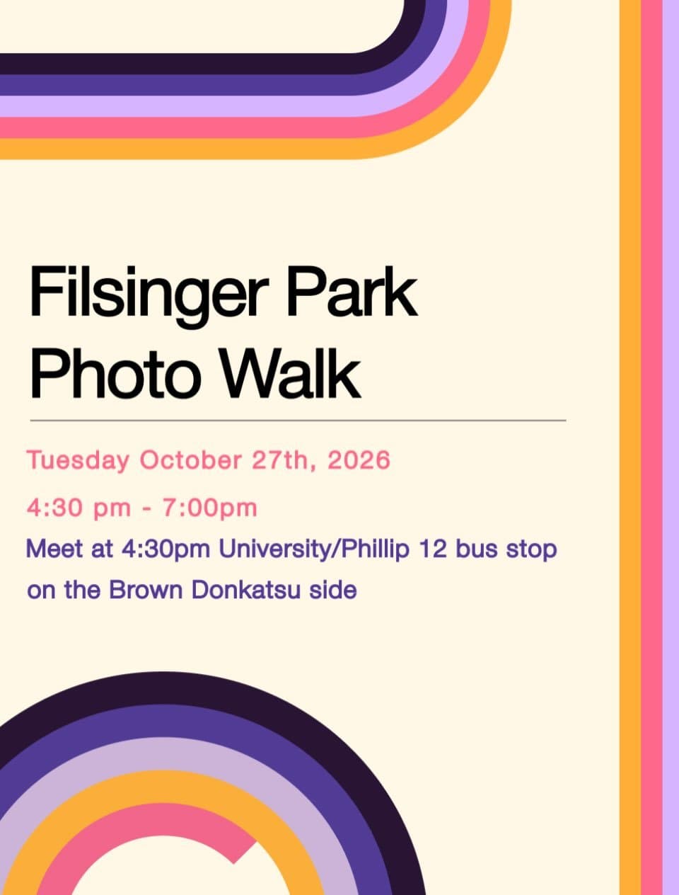 Filsinger Park Photo Walk