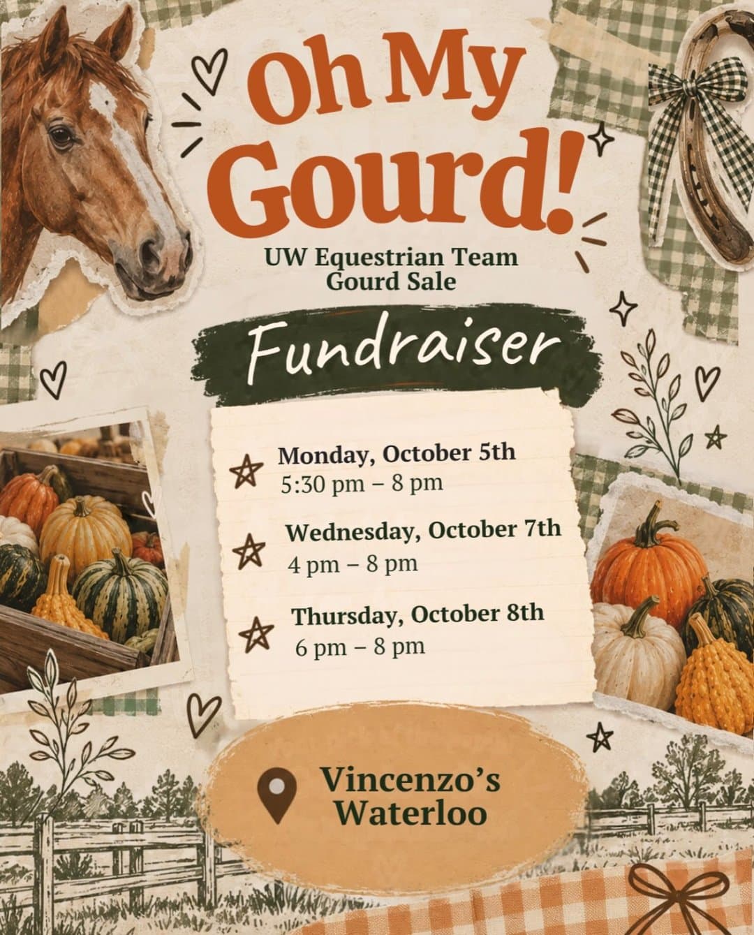 UW Equestrian Team Gourd Sale Fundraiser