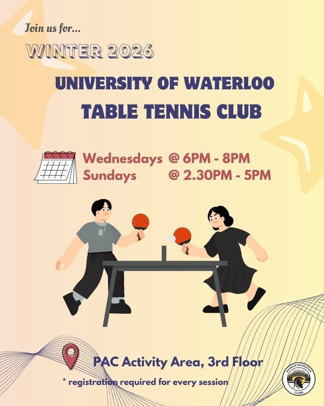 Table Tennis Club Sessions