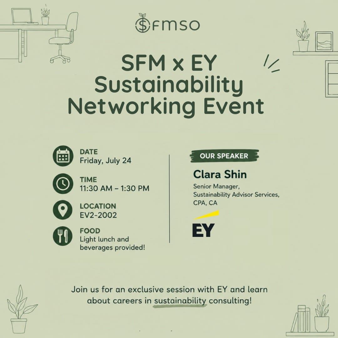 SFM x EY Sustainability Networking Event