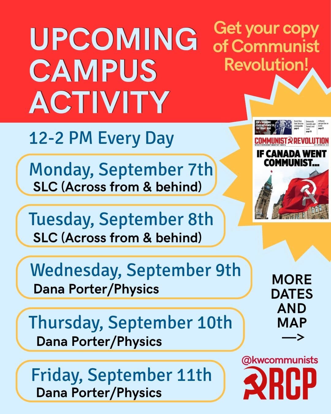 Upcoming Campus Activity