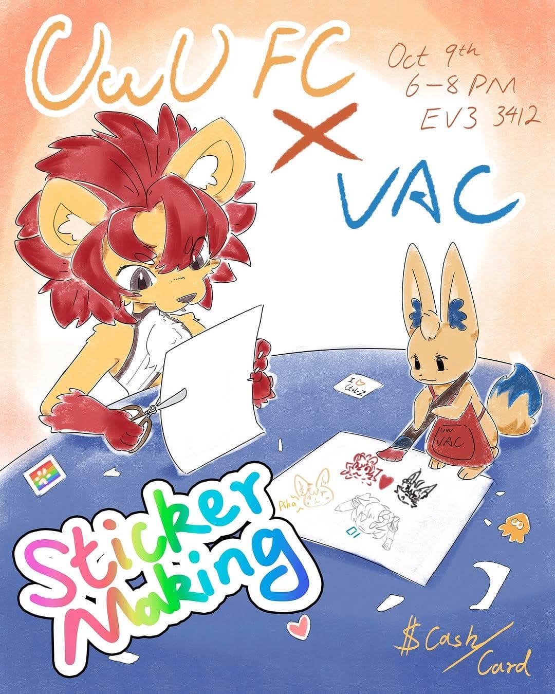 UwUFC x UWVAC Sticker Making