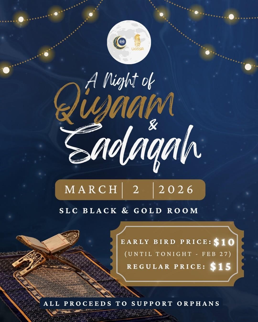 A Night of Qiyaam & Sadaqah