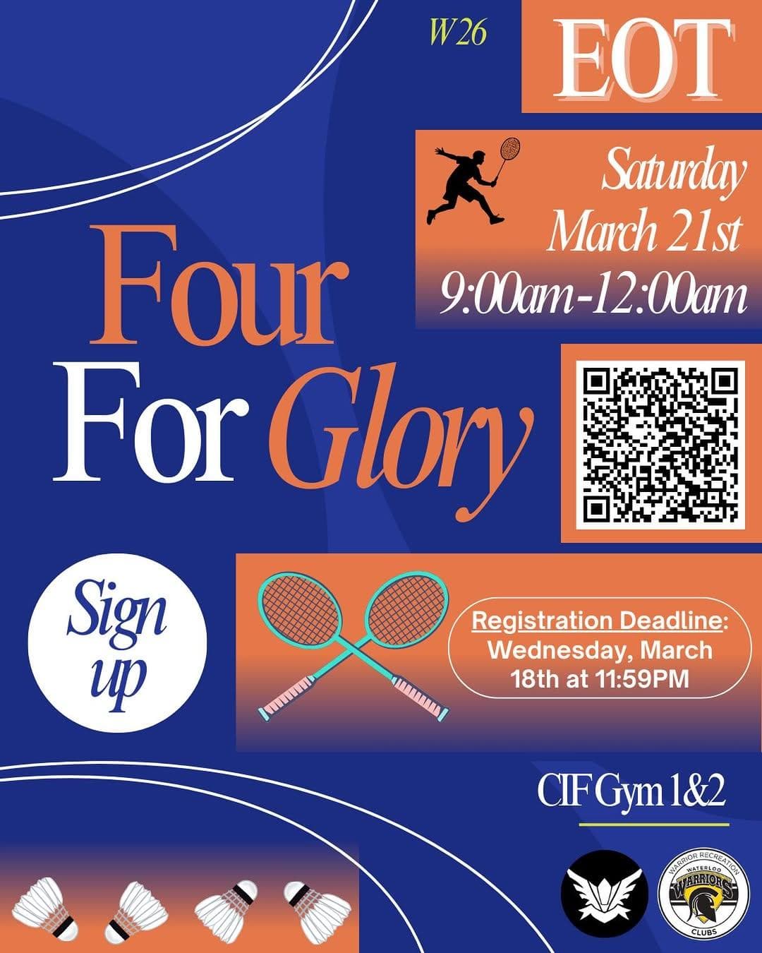UWBC’s W26 EOT - Four For Glory