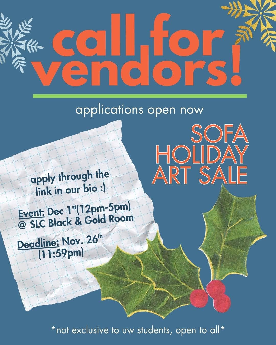 Sofa Holiday Art Sale