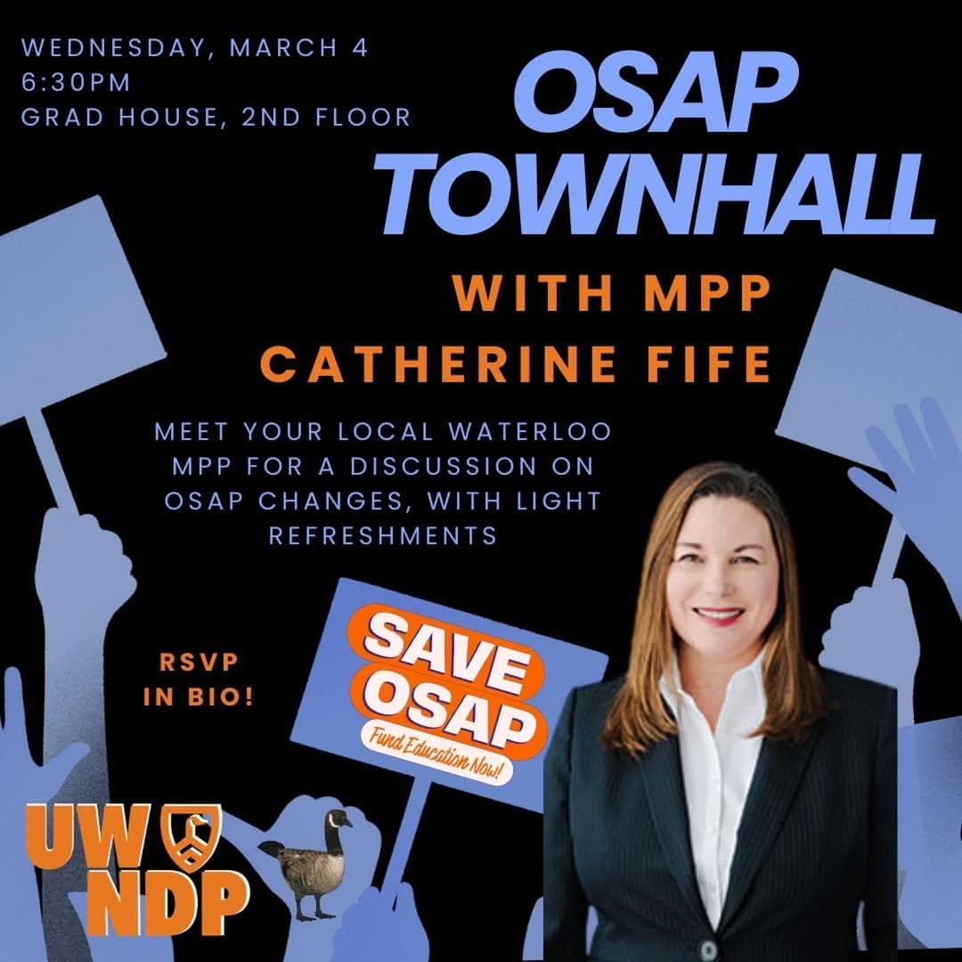 OSAP Townhall With MPP Catherine Fife
