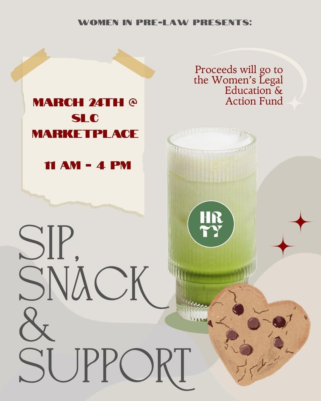 Sip, Snack & Support