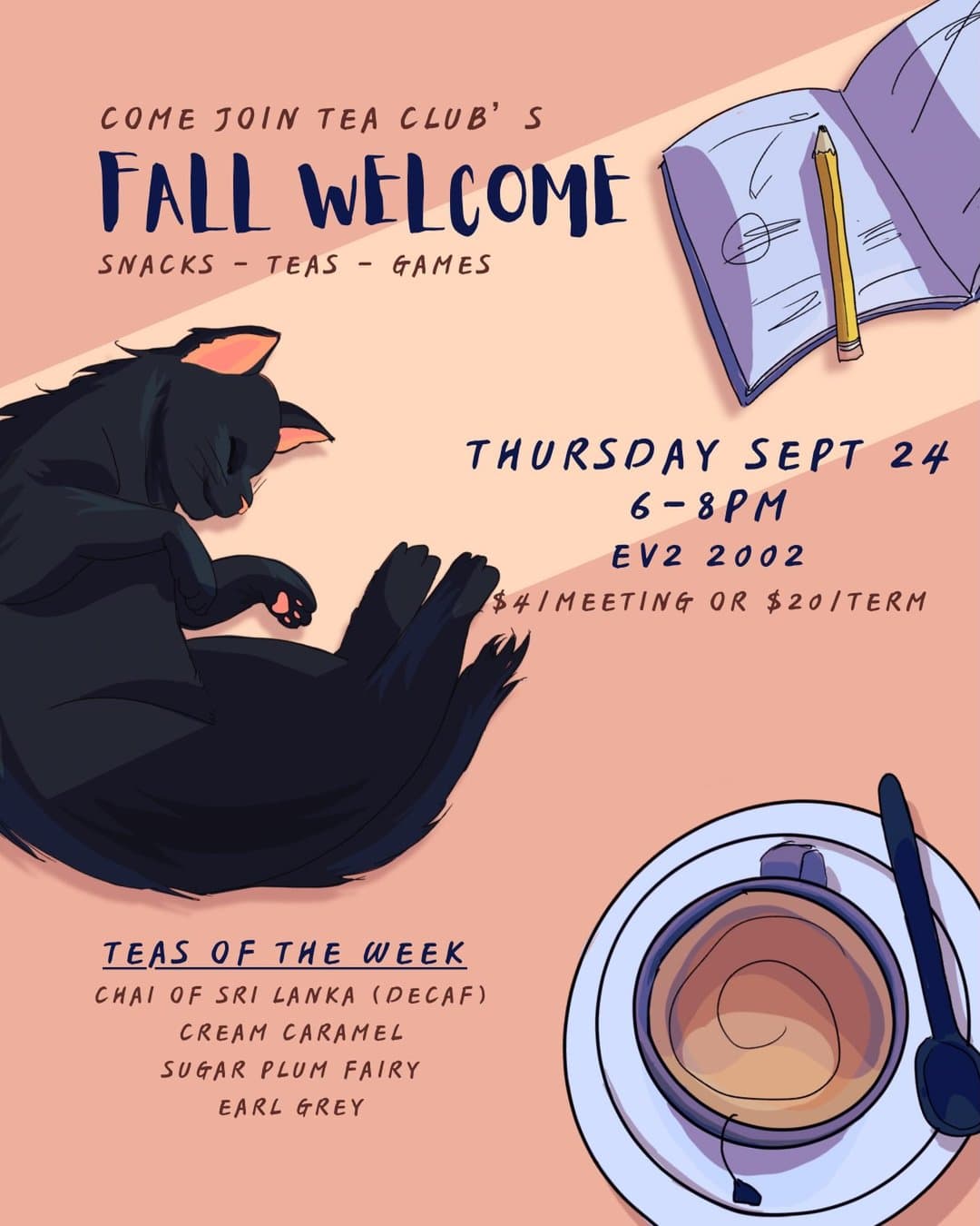 Tea Club Fall Welcome