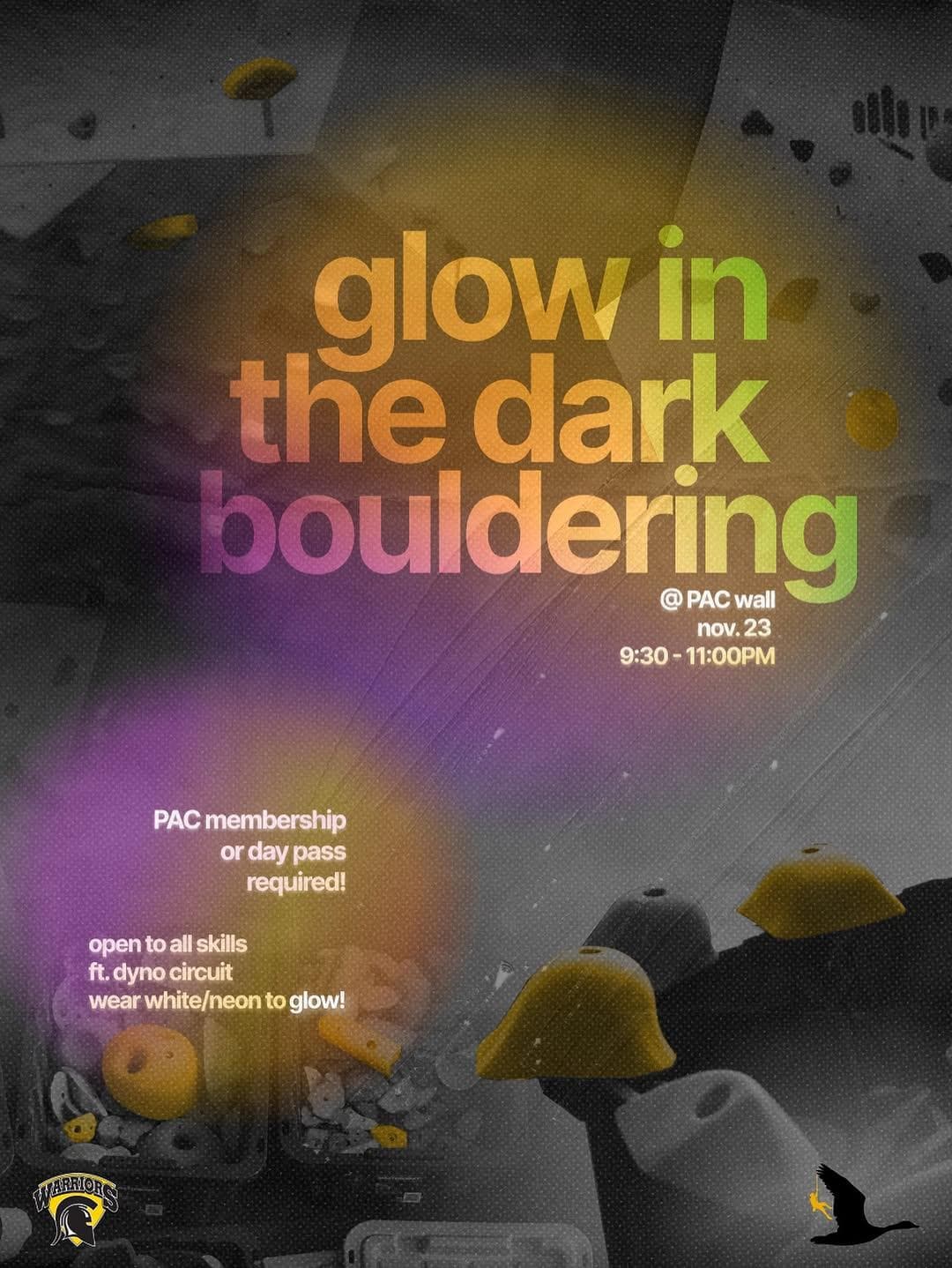 Glow In The Dark Bouldering