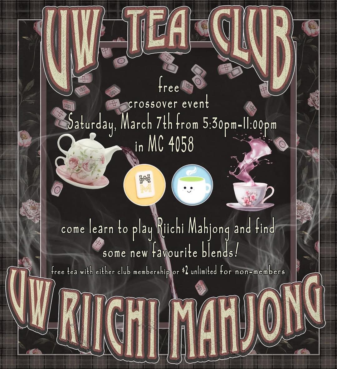 UW Tea Club x Riichi Mahjong: Crossover Event
