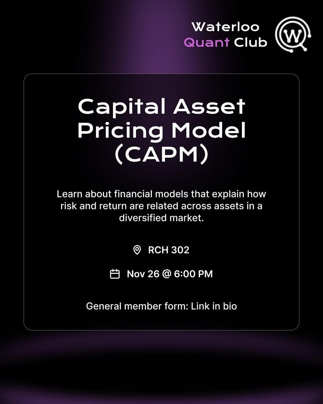 Capital Asset Pricing Model (CAPM)