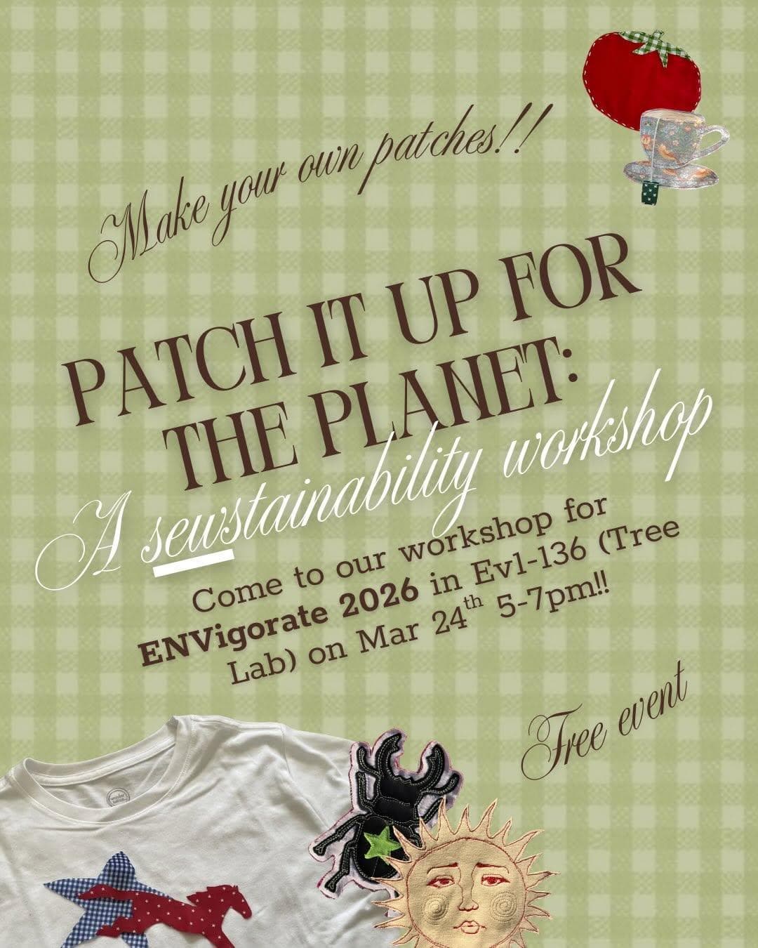 Patch It Up For The Planet: A Sewstainability Workshop