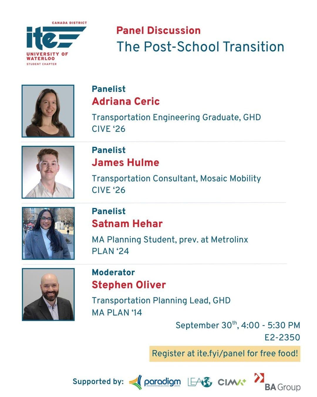 Panel Discussion: The Post-School Transition